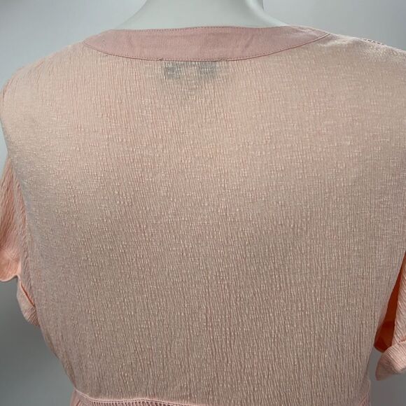 New Directions peach short sleeve top size 1X curvy - Picture 5 of 5